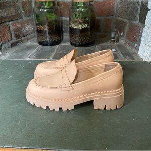 Free People Lyra Lug Sole Loafers in Cantaloupe Size 39